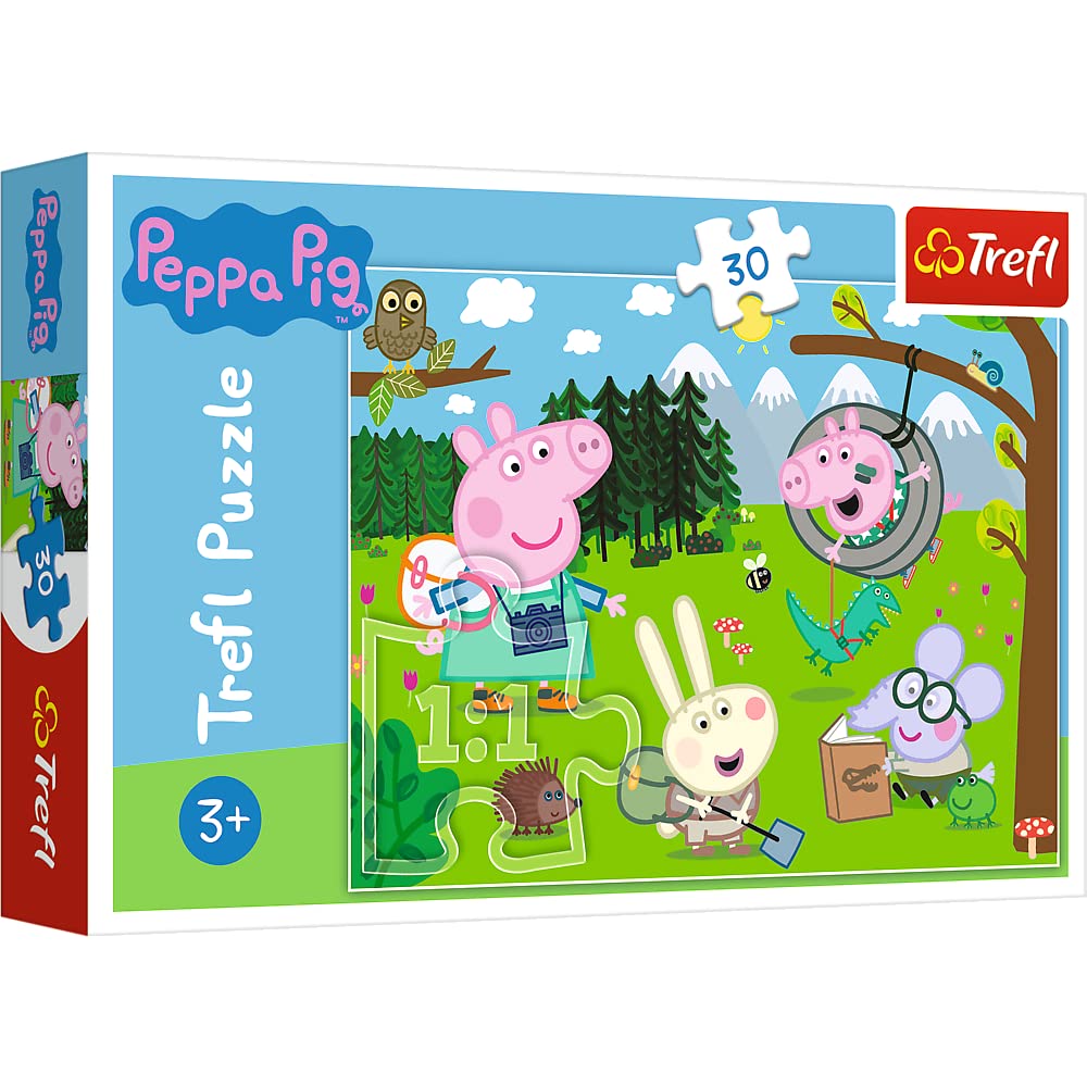 trefl-red-peppa-pig-exp-dition-en-for-t-puzzle-30-pi-ces-3-ans image 1