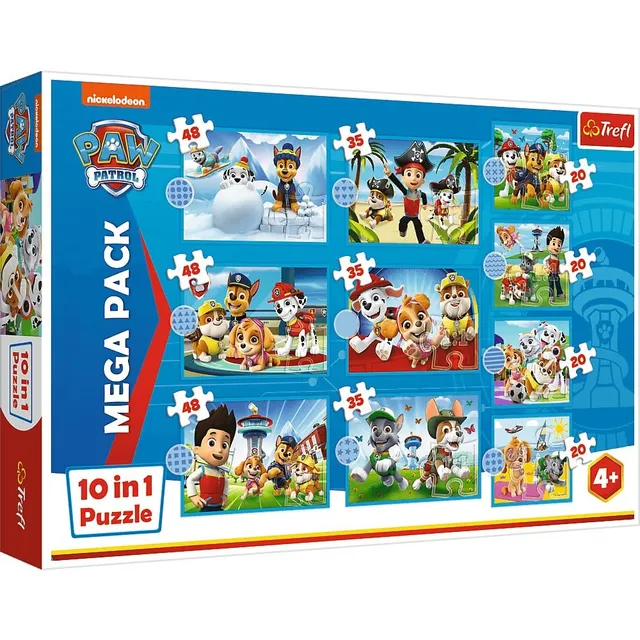 trefl-red-pat-patrouille-puzzle-10-en-1-12-48-pi-ces-enfant image 1