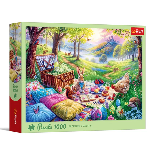 trefl-red-pique-nique-dans-la-prairie-puzzle-1000-pi-ces-animaux image 1