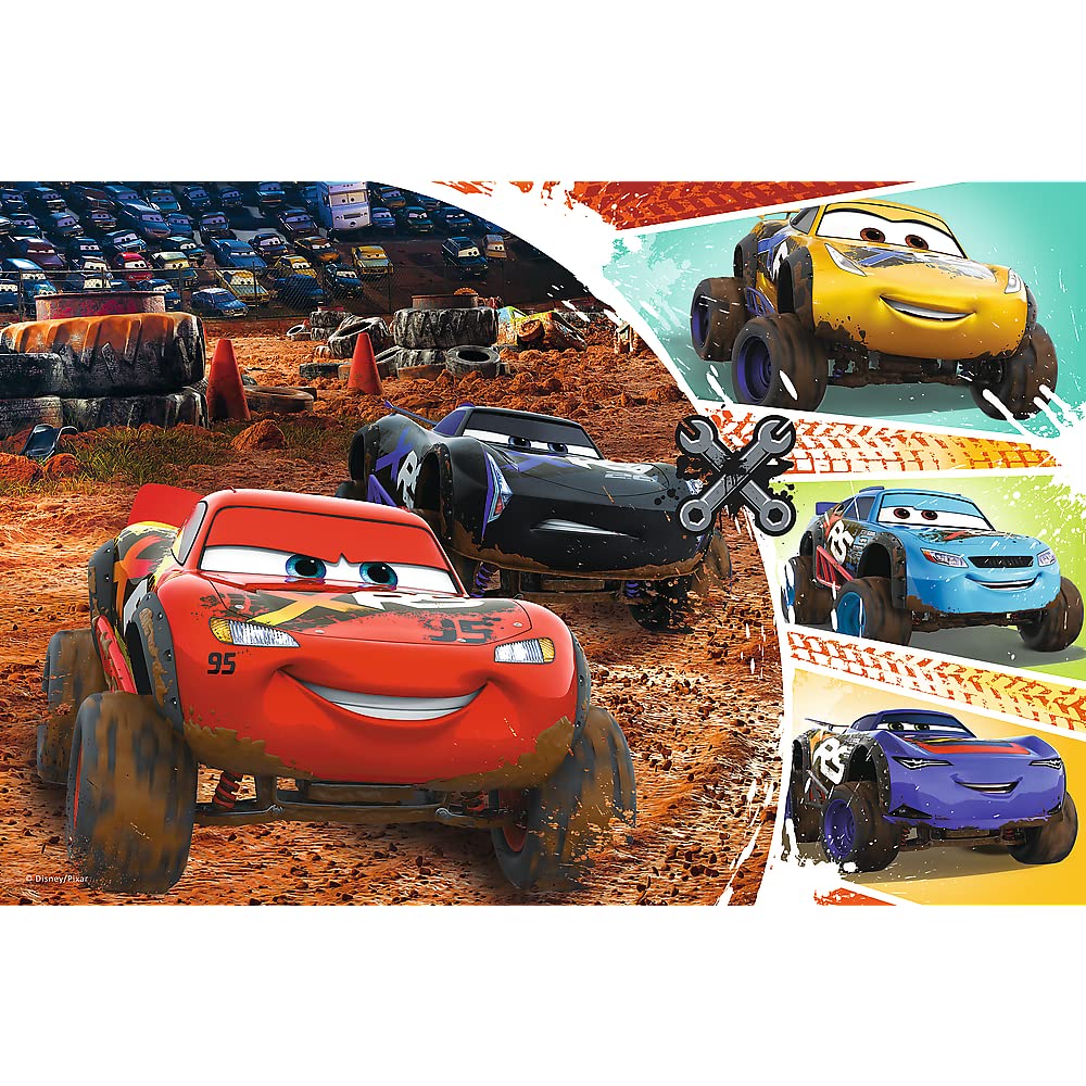 trefl-red-cars-flash-mcqueen-puzzle-60-pi-ces-d-s-4-ans image 2