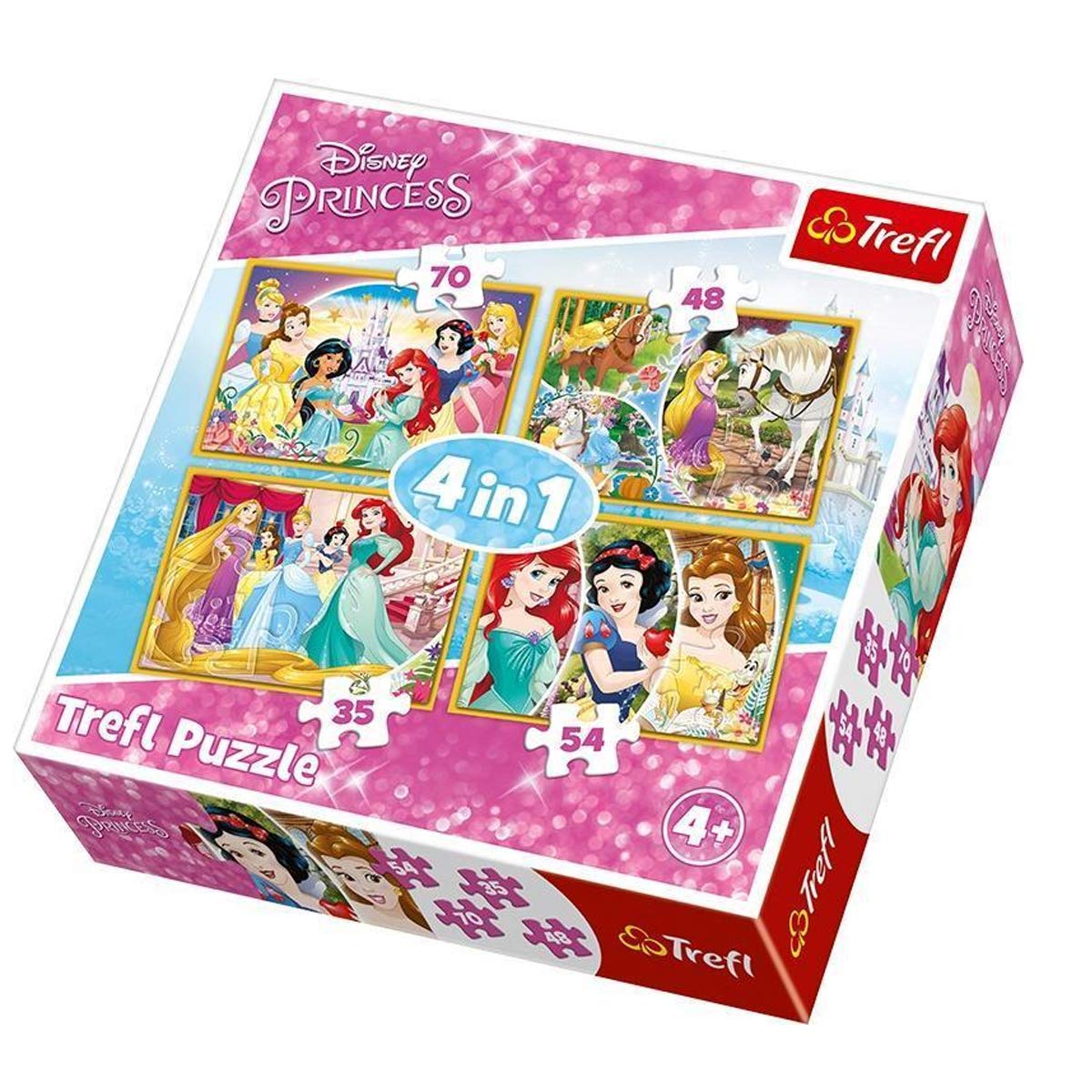 trefl-red-princesses-disney-34309-puzzle-4-en-1-enfant-35-70-pcs image 1