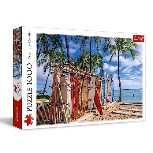trefl-red-waikiki-hawaii-puzzle-adulte-1000-pcs-plage-surf image 7