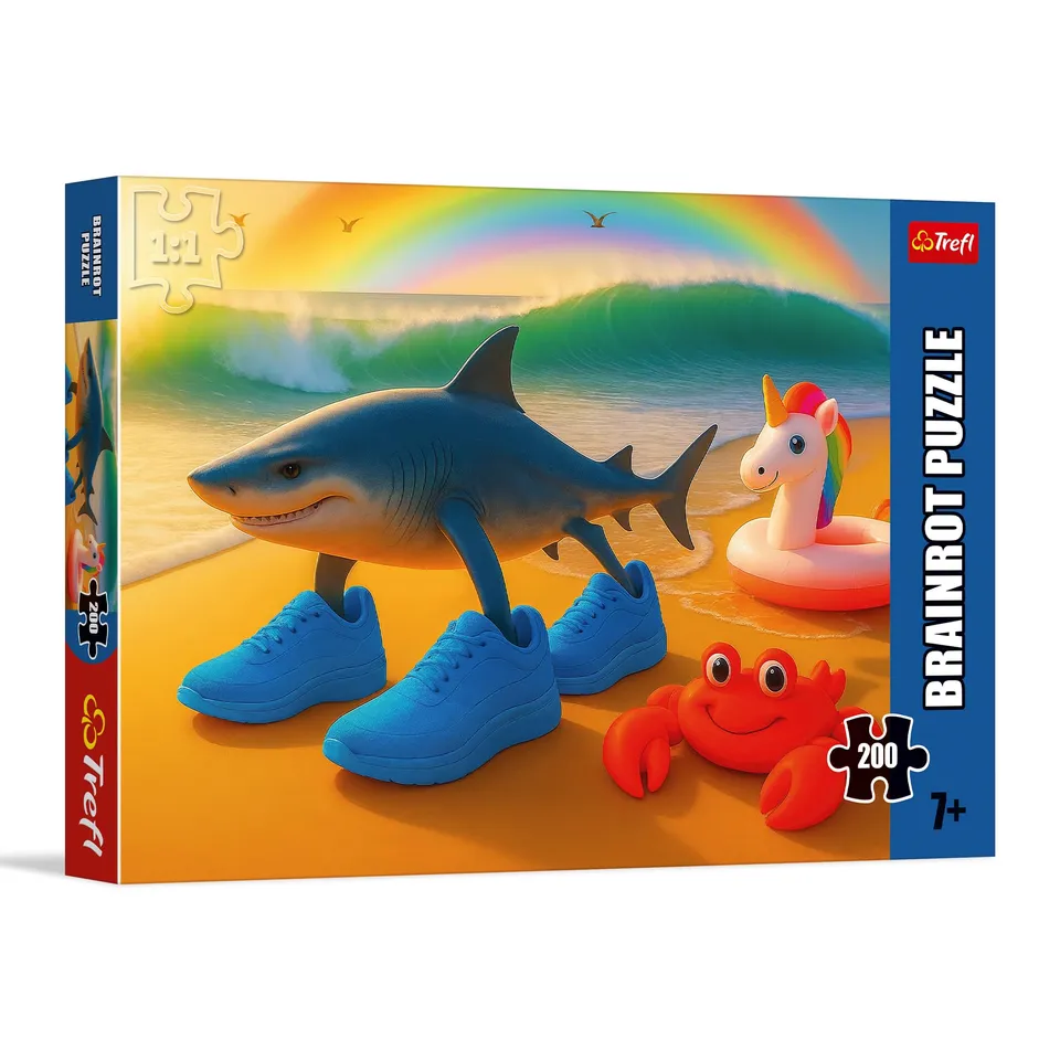 trefl-red-brainrots-requin-fou-puzzle-200-pi-ces-7-ans image 1