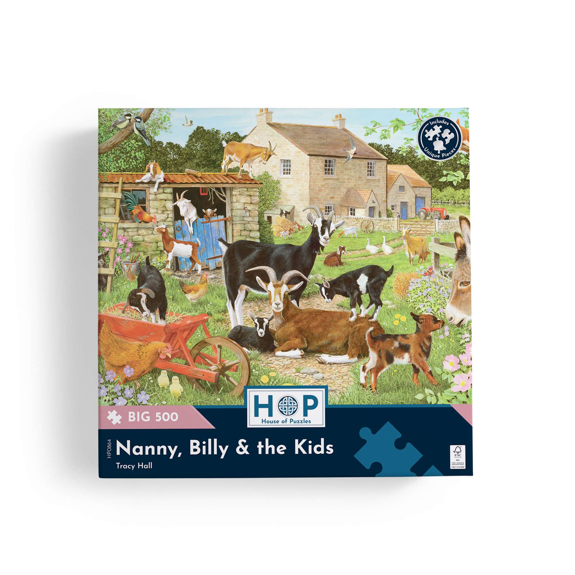 house-of-puzzles-nanny-billy-kids-puzzle-big-500-pi-ces-ferme image 4