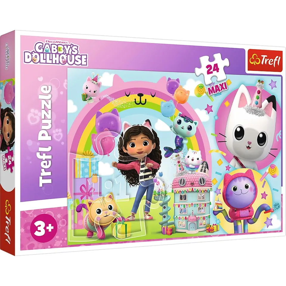trefl-red-gabby-s-dollhouse-puzzle-24-maxi-d-s-3-ans image 1