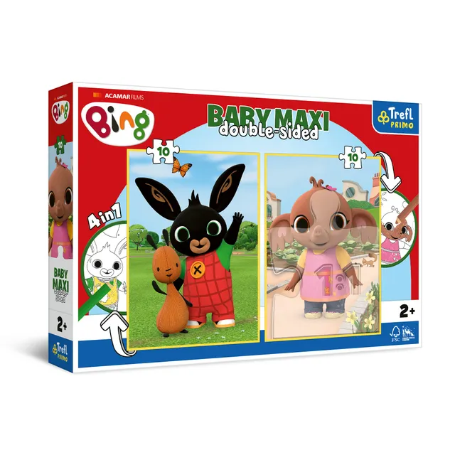 trefl-baby-primo-baby-maxi-2x10-puzzle-bing-2-ans image 1