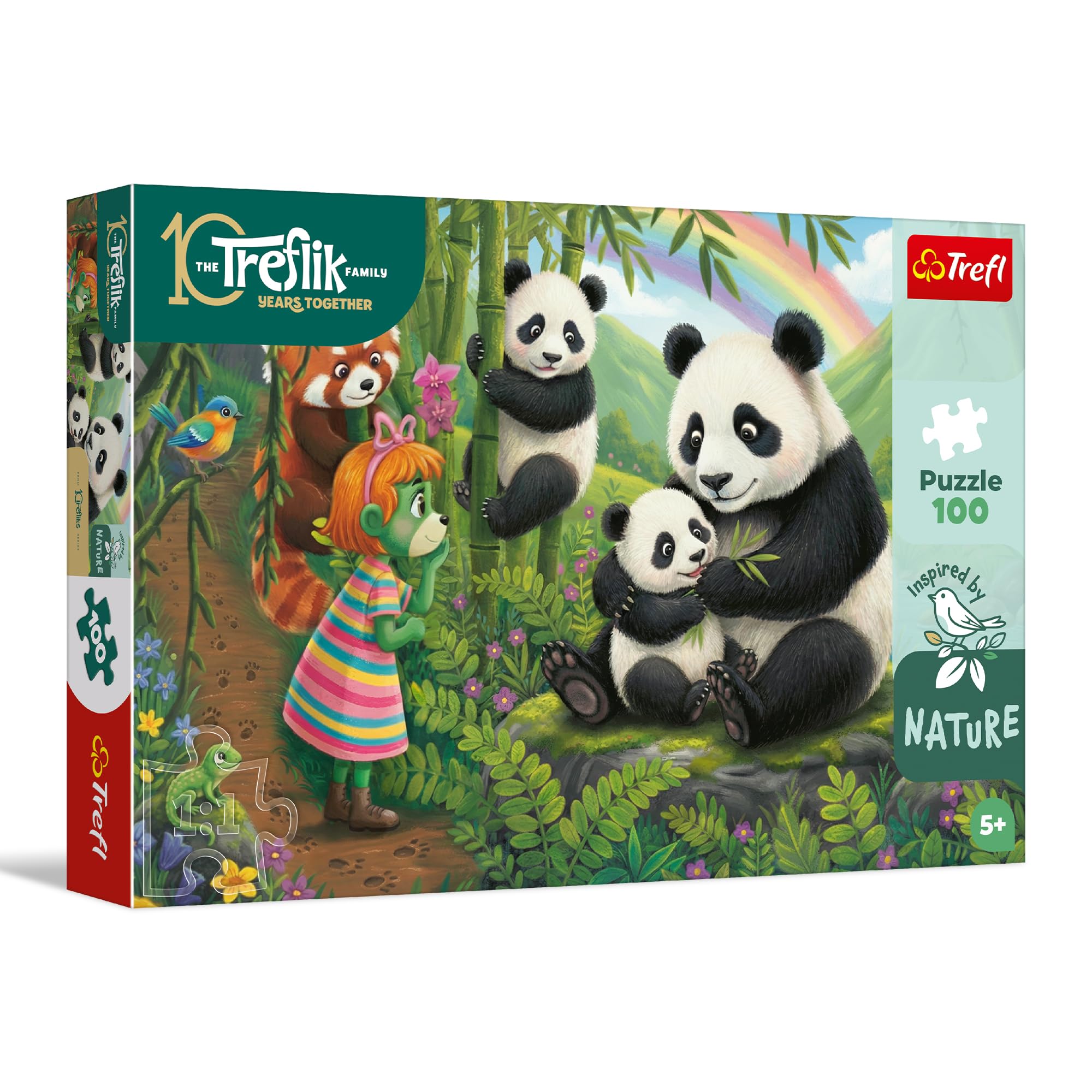 trefl-the-treflik-family-panda-100-pi-ces-puzzle-enfant-5-ans image 1