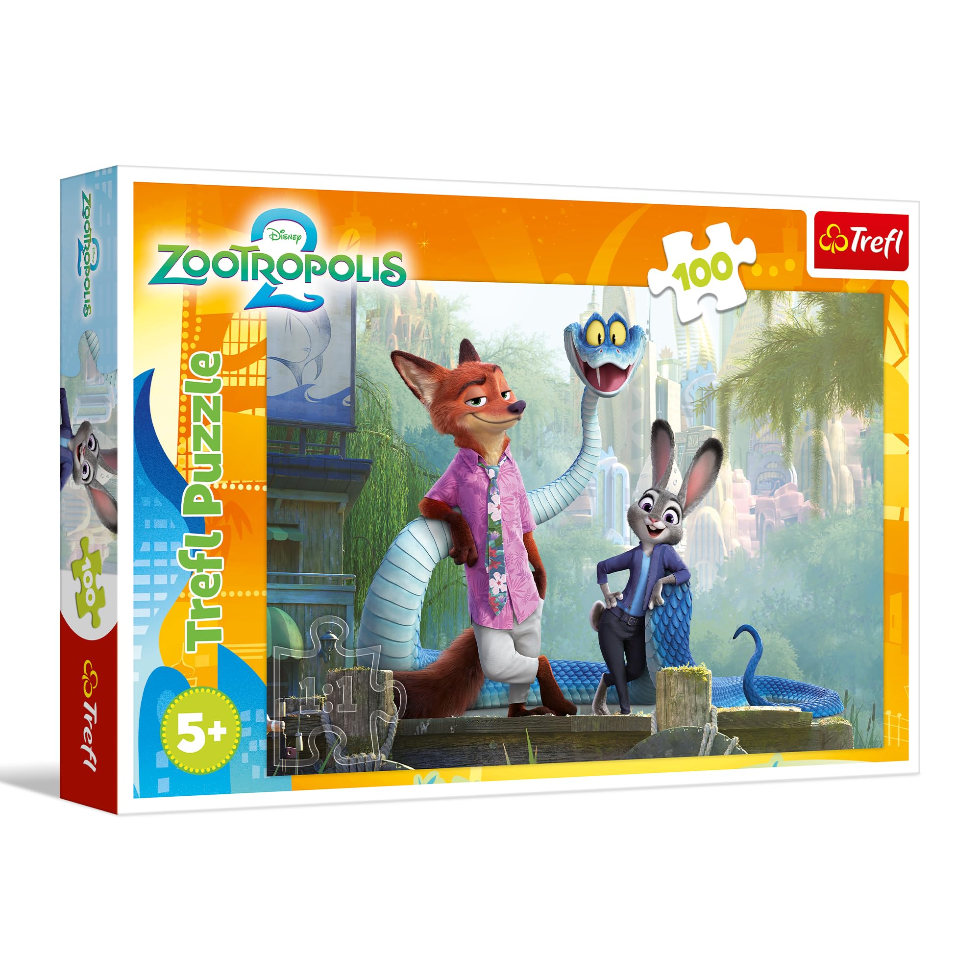 trefl-red-zootopia-2-puzzle-100-pi-ces-secrets-of-zootopia-5-ans image 1