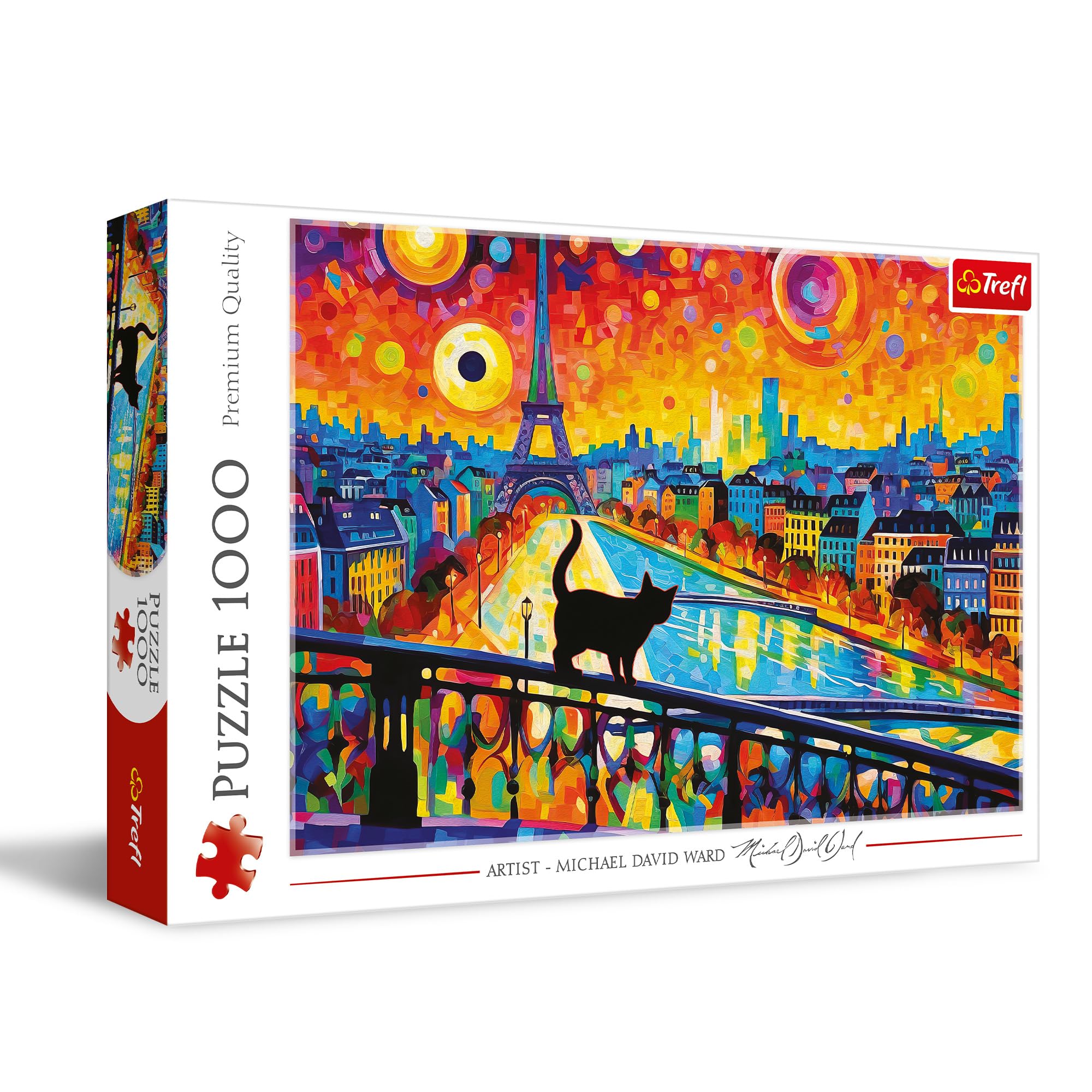 trefl-red-chat-paris-puzzle-1000-pi-ces-tableau-bonito image 1