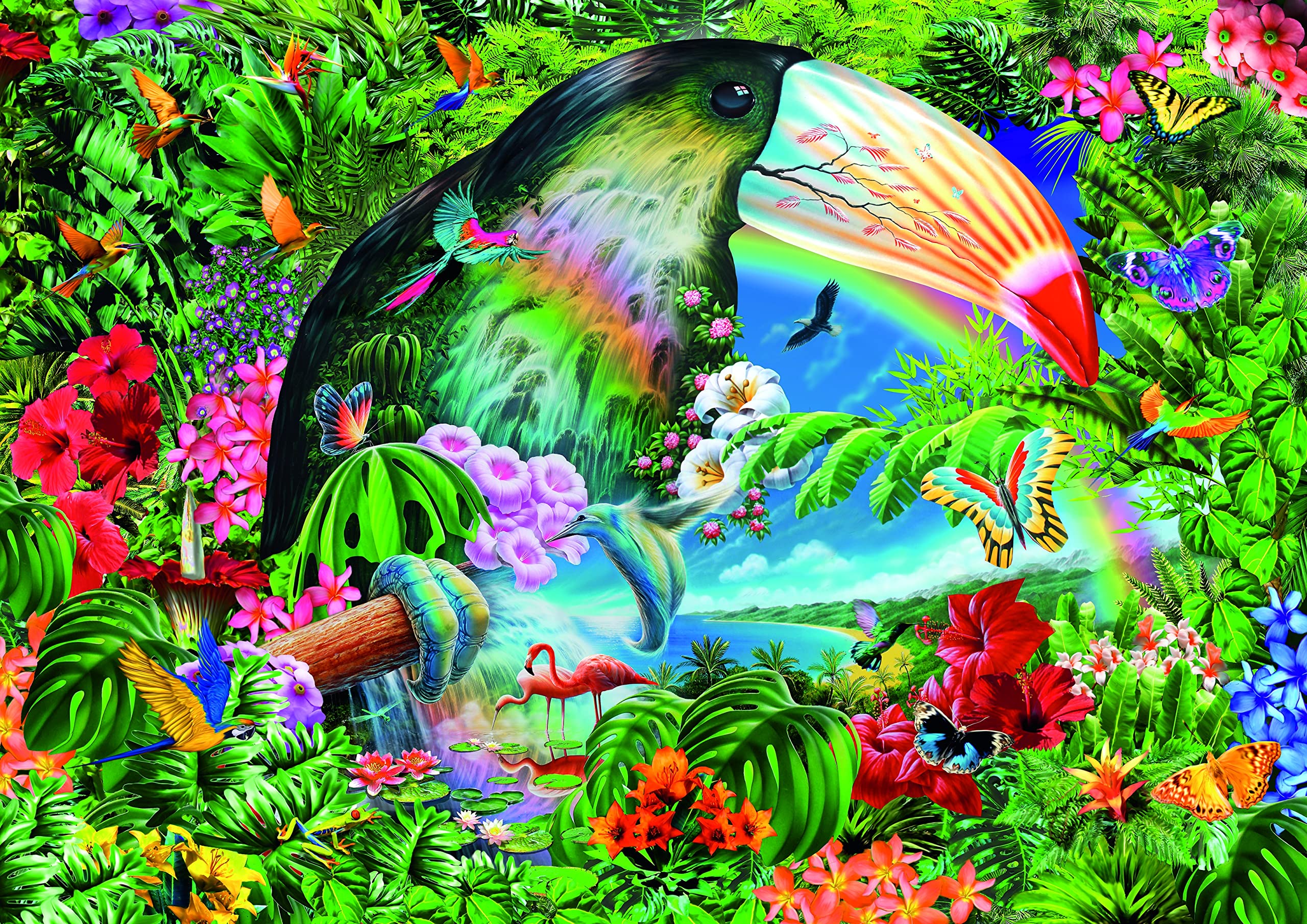 premium-plus-animaux-tropicaux-puzzle-spirale-1040-pi-ces image 2