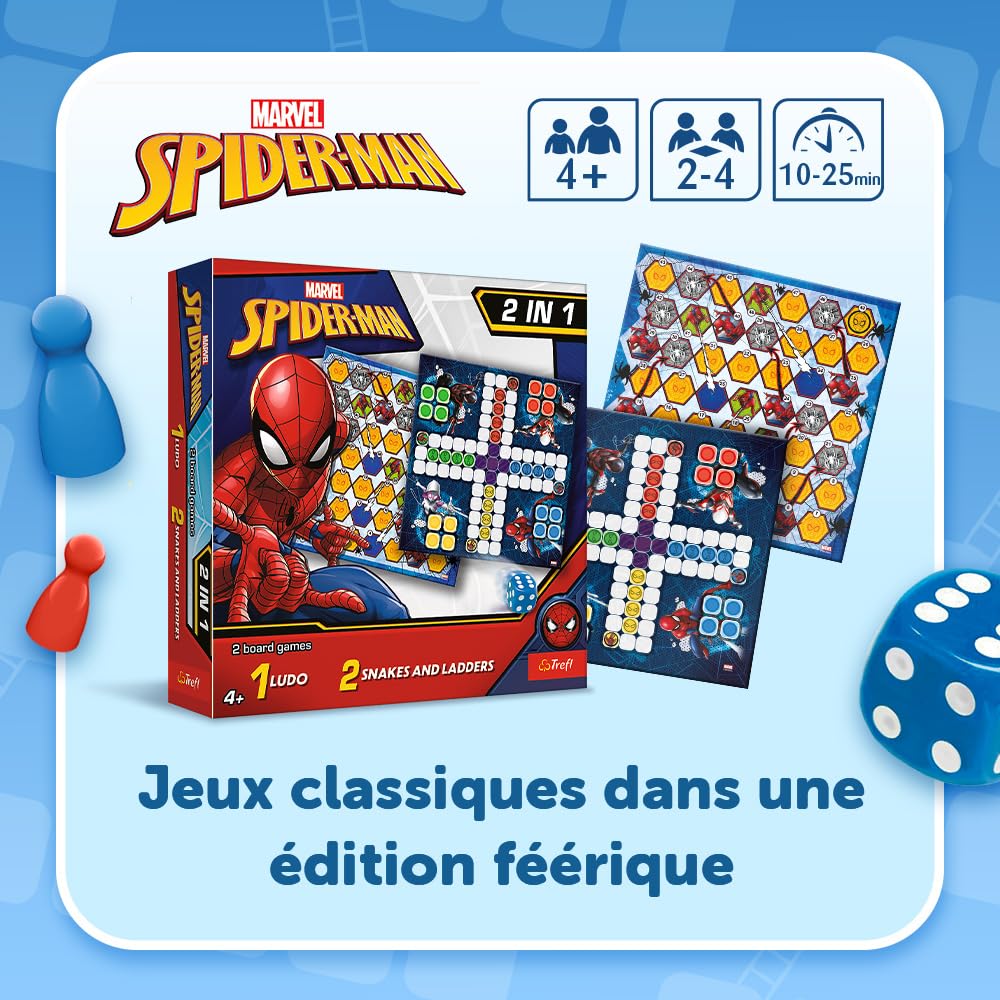 trefl-red-spider-man-jeu-2-en-1-ludo-4-ans image 2