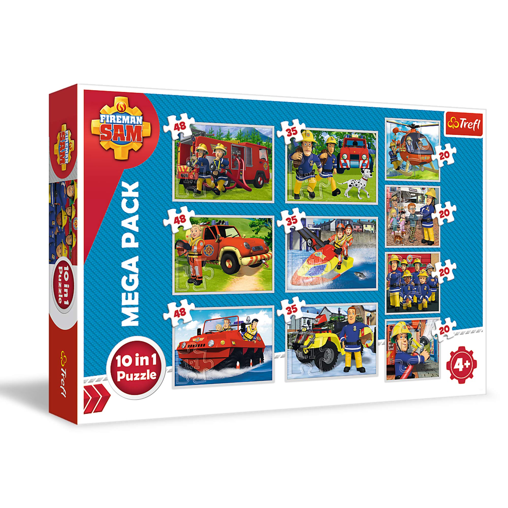 trefl-sam-le-pompier-puzzle-quipe-sauvetage-10-sets-4-ans image 1