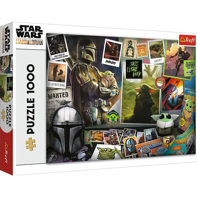 trefl-red-star-wars-mandalorian-puzzle-1000-pi-ces-grogu-10718 image 1