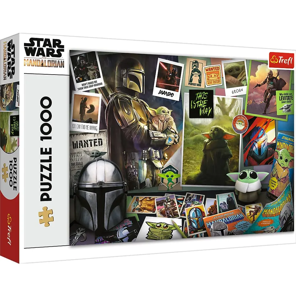 trefl-red-star-wars-mandalorian-puzzle-1000-pi-ces-grogu-10718 image 1