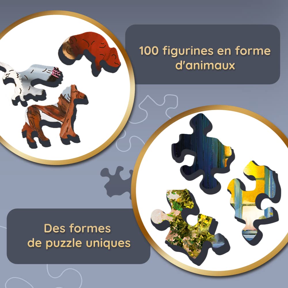 trefl-wood-craft-chiens-puzzle-bois-1000-pi-ces-amiti image 5