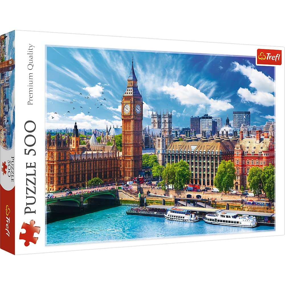 trefl-red-sunny-day-in-london-puzzle-500-pi-ces-londres image 1