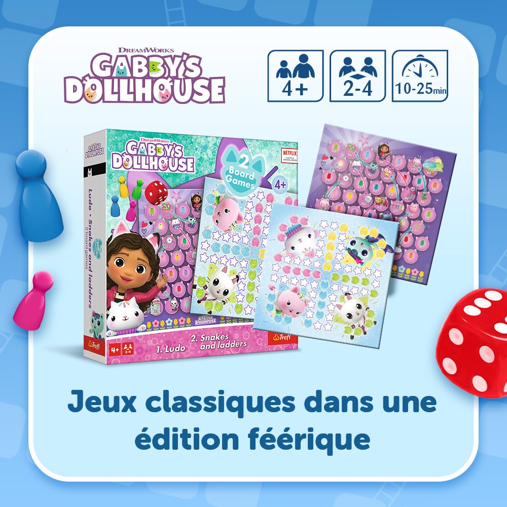 trefl-red-gabby-s-dollhouse-jeu-de-soci-t-2-en-1-d-s-4-ans image 2