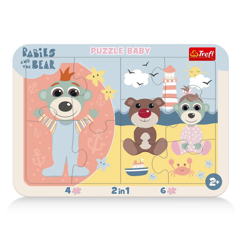 trefl-red-b-b-s-ours-peluche-puzzle-cadre-2en1-d-s-2-ans image 1