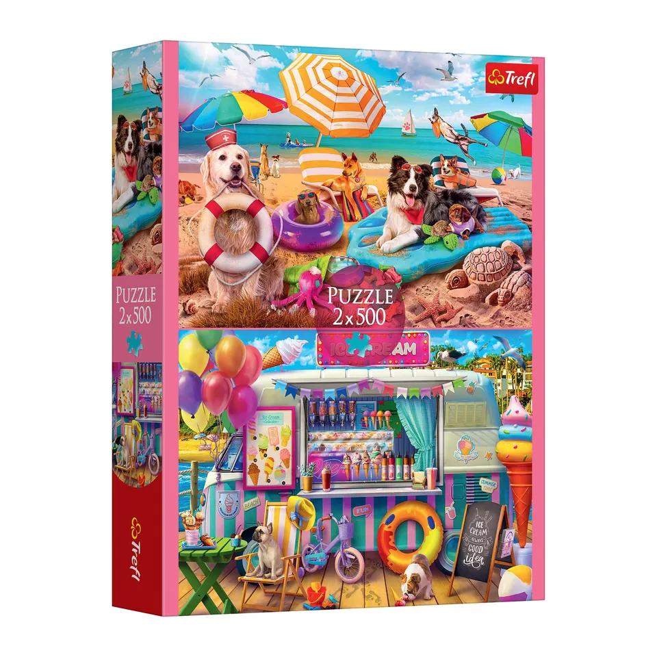 trefl-red-holiday-time-puzzle-2x500-pi-ces-10-ans image 1