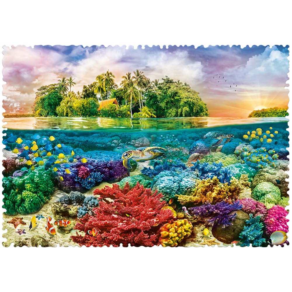 trefl-crazy-shapes-tr11113-le-tropicale-puzzle-600-pi-ces image 2