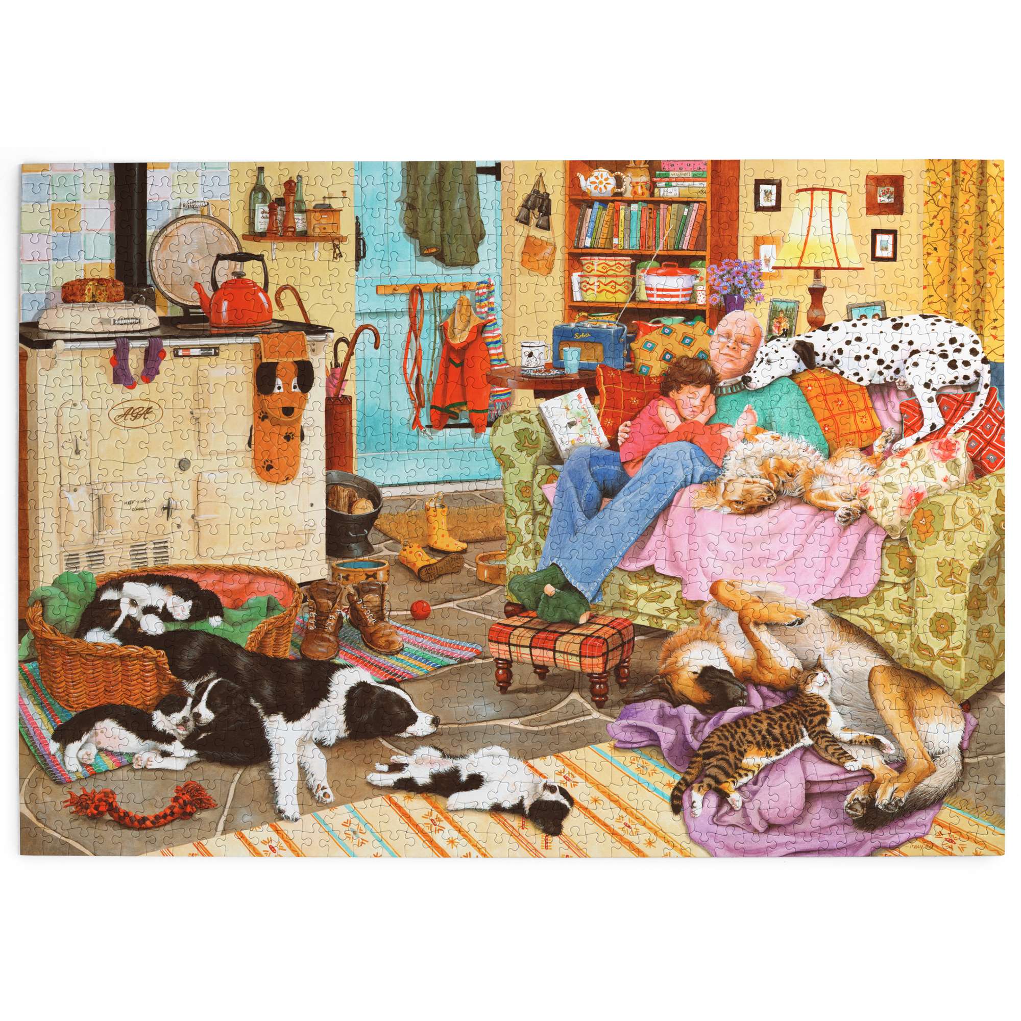 house-of-puzzles-dog-tired-puzzle-1000-pi-ces-chiens image 2