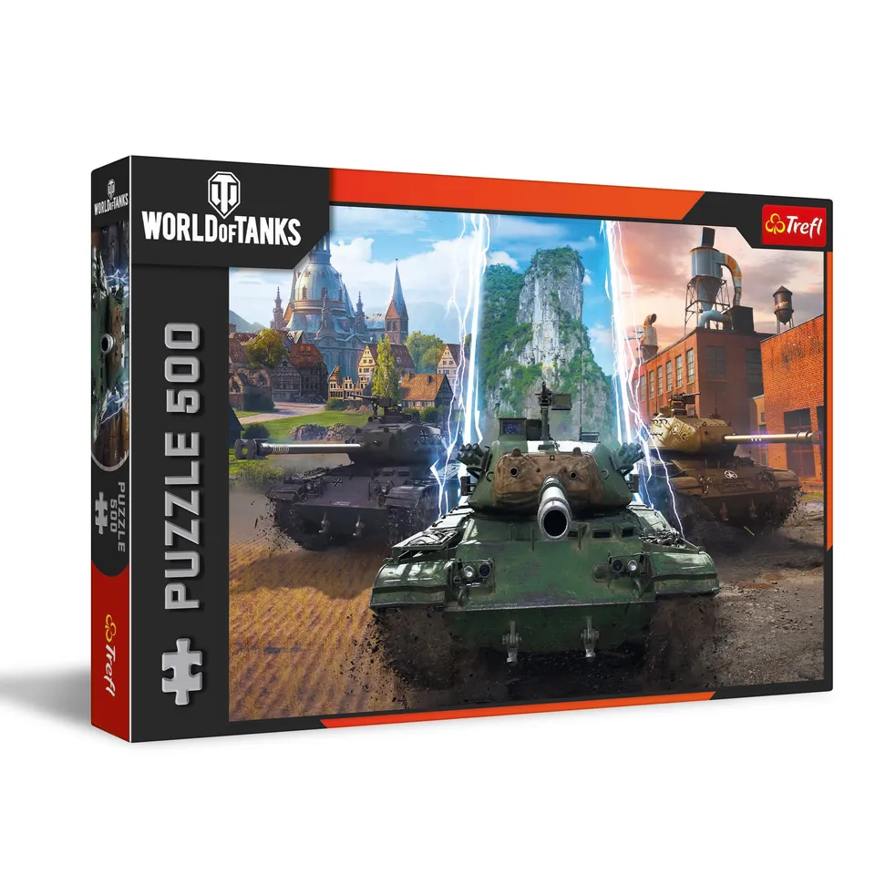 trefl-world-of-tanks-puzzle-500-pi-ces-chars-action image 1