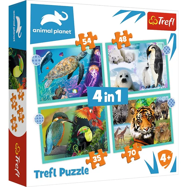 trefl-red-monde-myst-rieux-puzzle-enfant-4-en-1-animaux-35-70-pcs image 1