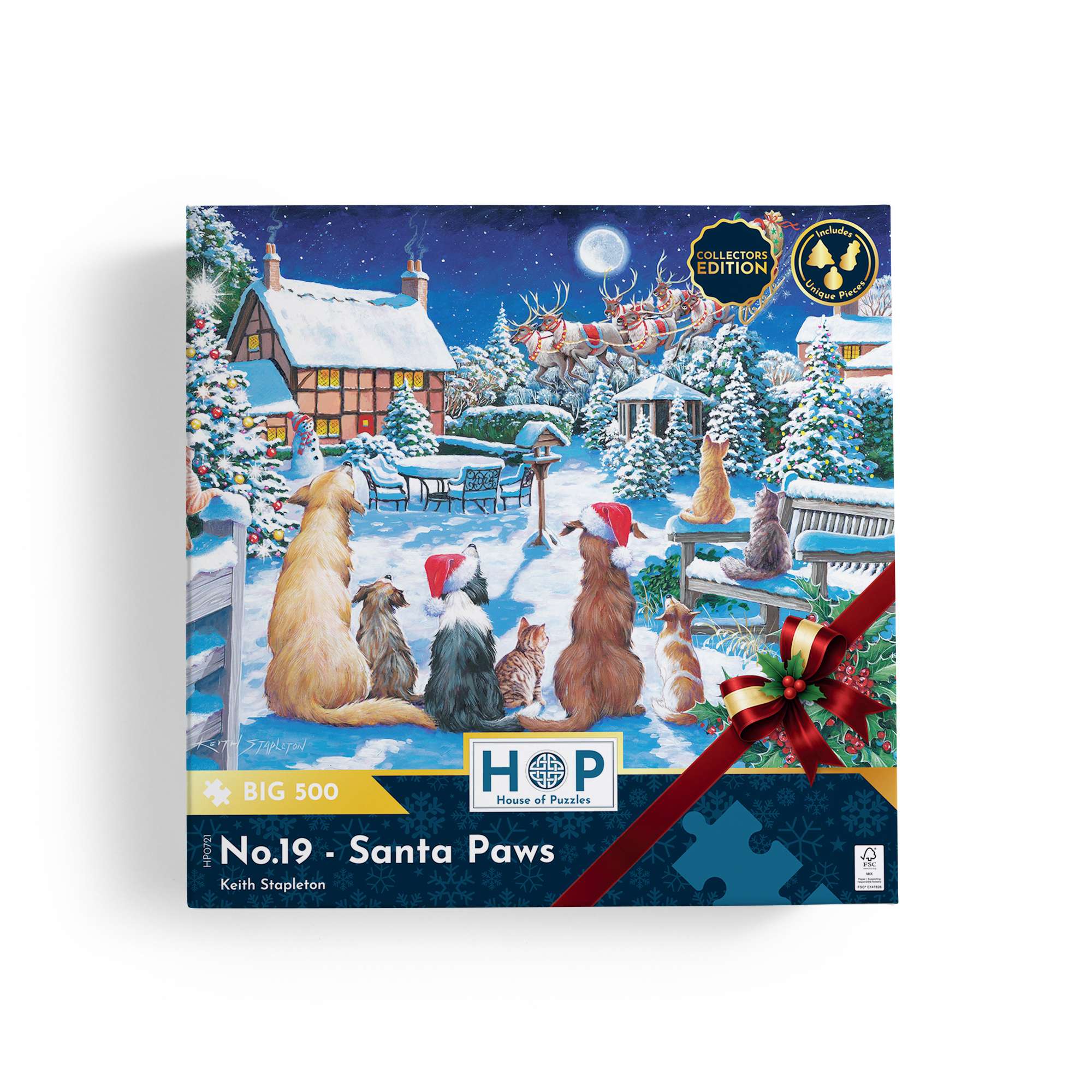 house-of-puzzles-santa-paws-no-19-puzzle-500-pi-ces-no-l-grandes-pi-ces image 3