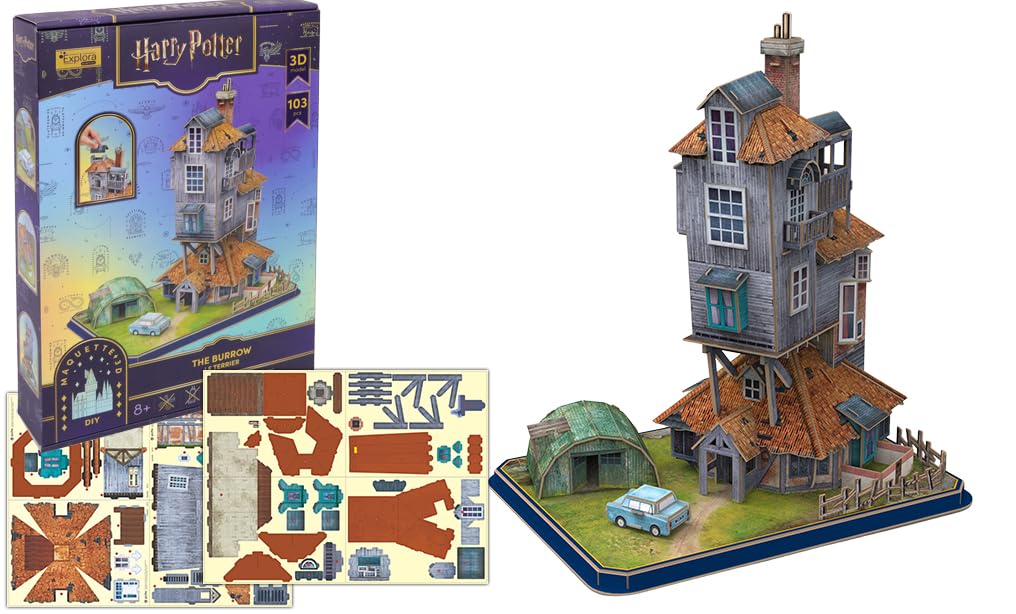 explora-maquettes-3d-harry-potter-le-terrier-puzzle-103-pi-ces image 1