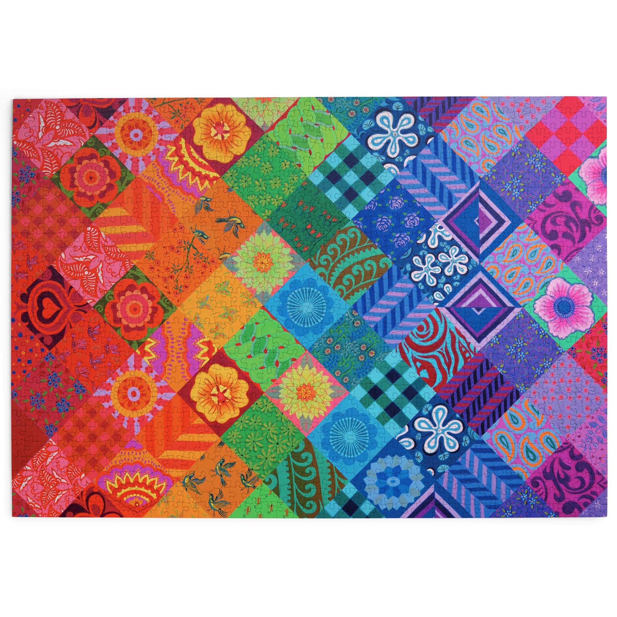 house-of-puzzles-1000-puzzle-patchwork-rainbow-1000-pi-ces image 2