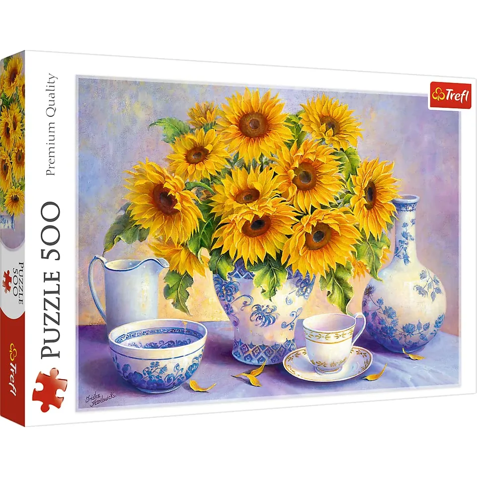 trefl-premium-plus-tournesols-puzzle-500-pi-ces-fleurs image 1