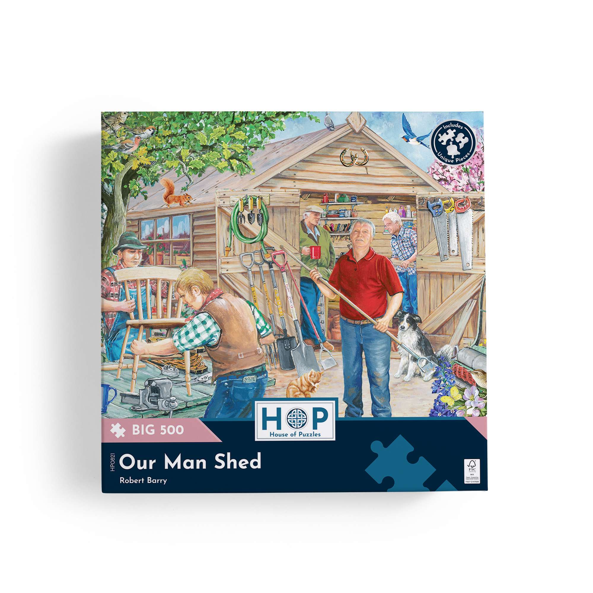house-of-puzzles-our-man-shed-big-puzzle-500-pi-ces-jardin image 4