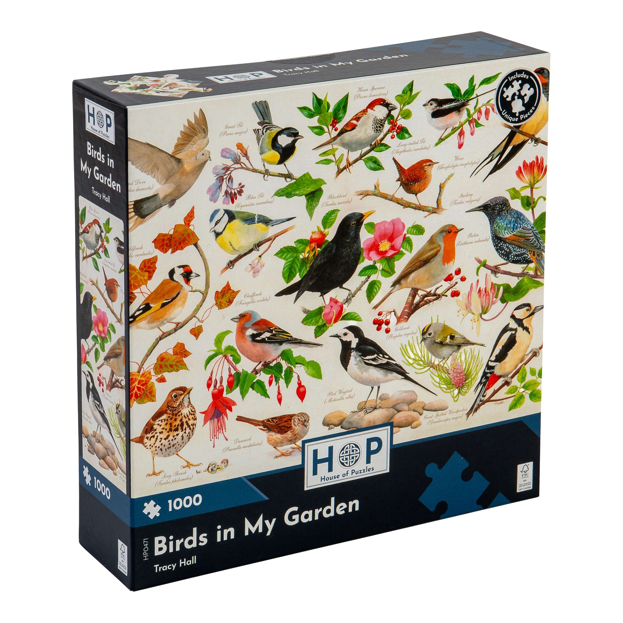 house-of-puzzles-1000-puzzle-birds-in-my-garden-1000-pcs image 1