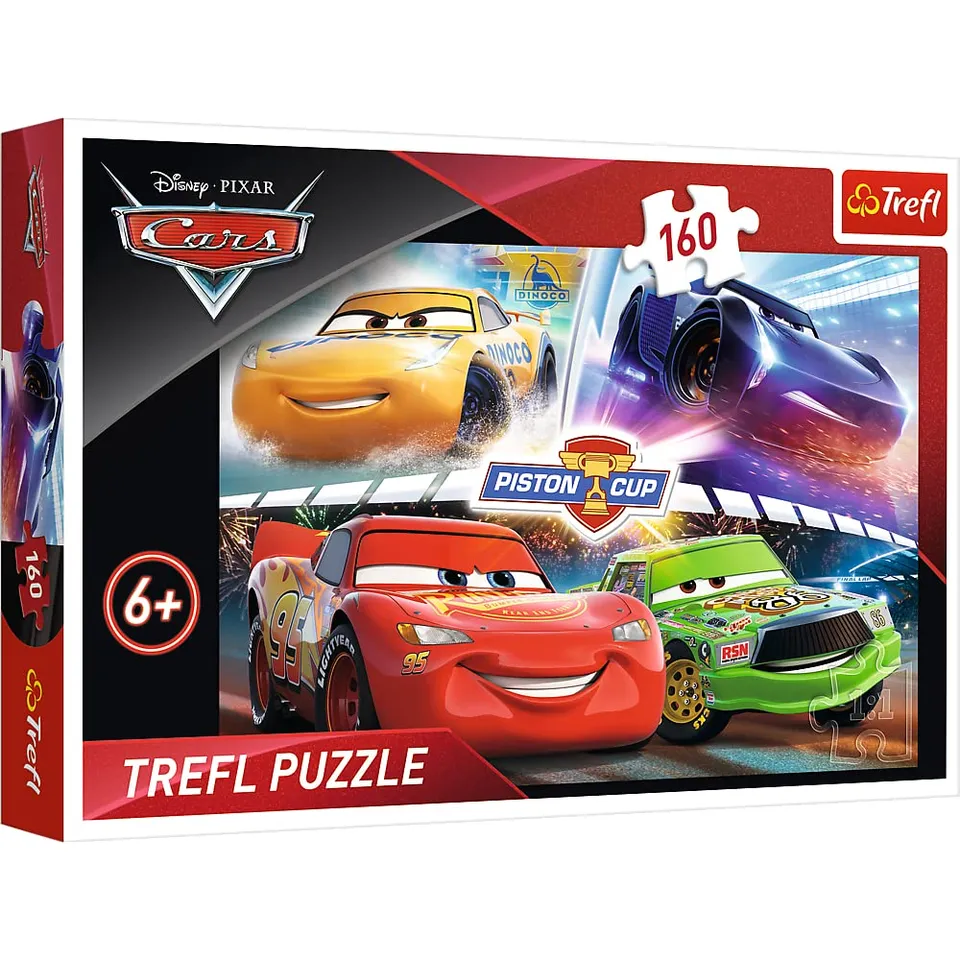 trefl-red-disney-cars-course-gagnante-puzzle-160-pi-ces-6-ans image 1