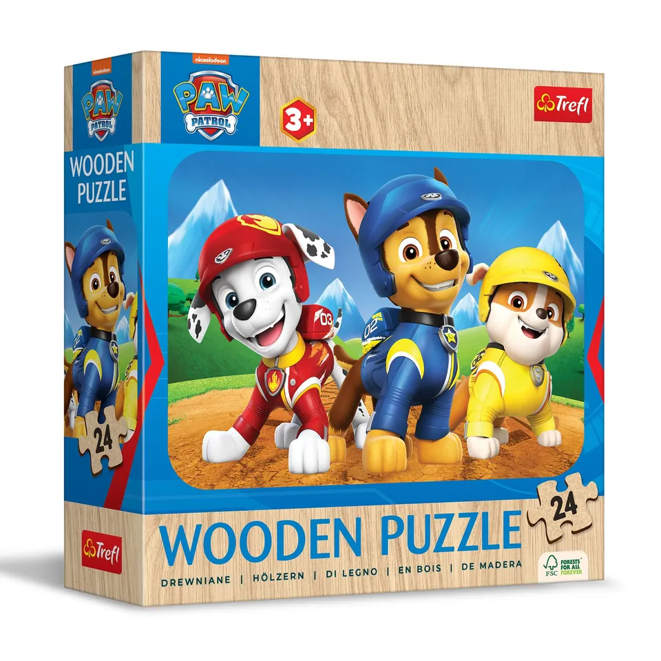 trefl-wood-craft-paw-patrol-puzzle-bois-24-pi-ces-3-ans image 1