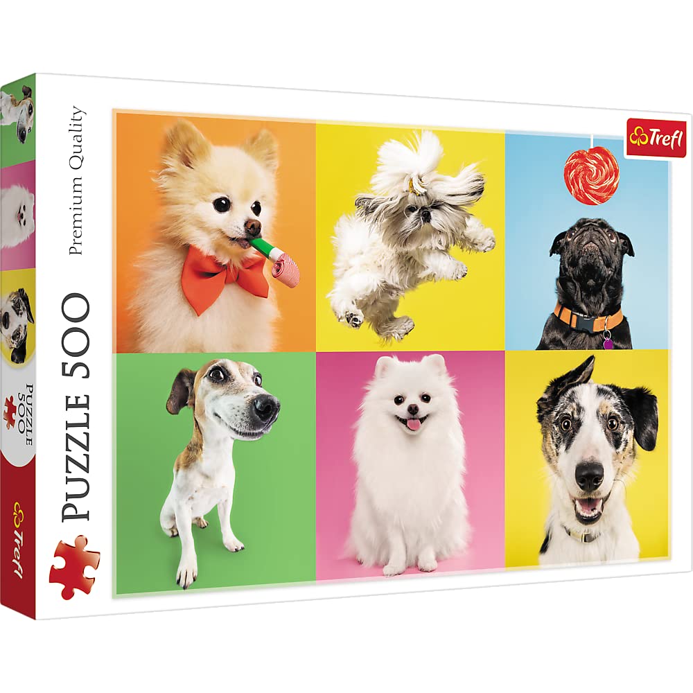 trefl-red-dogs-puzzle-500-pi-ces-motif-chiens image 1