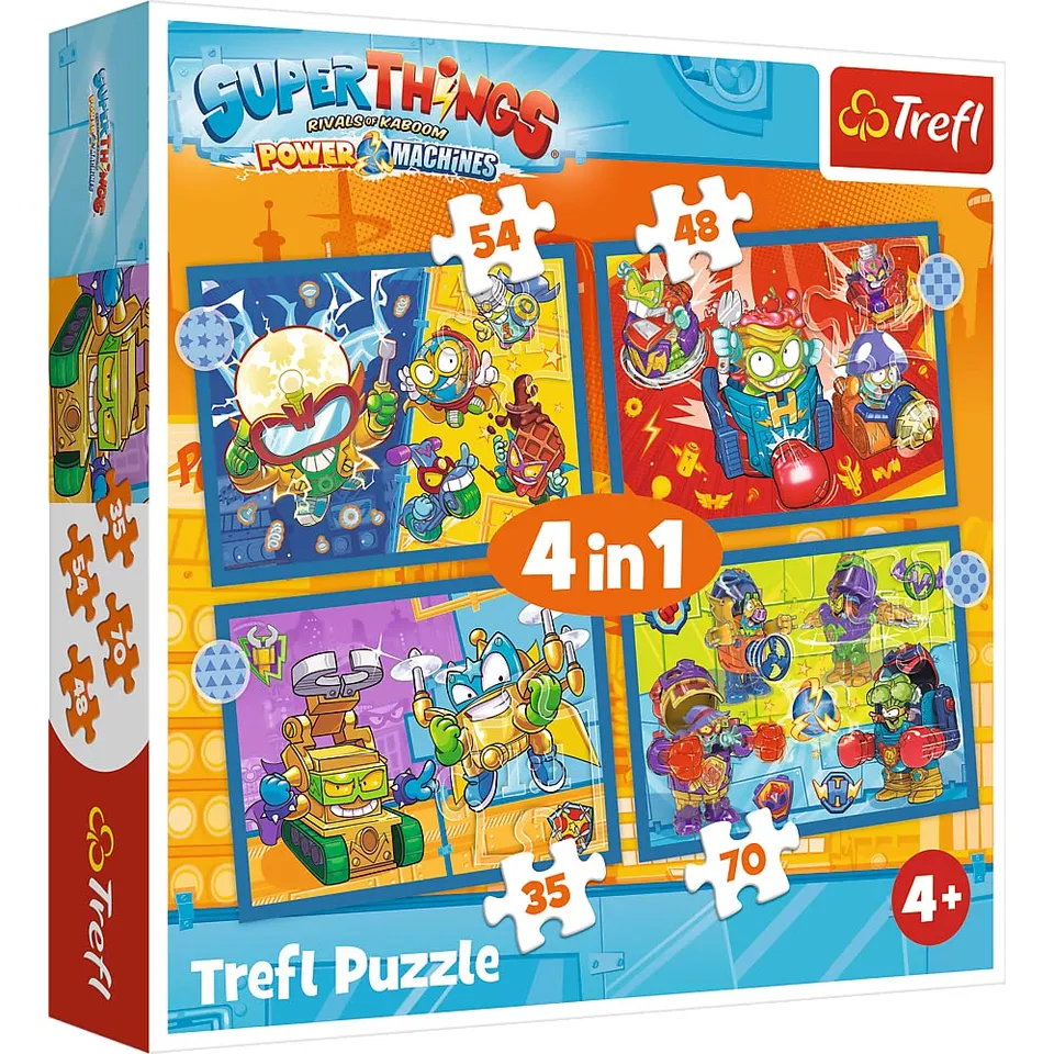 trefl-red-super-things-puzzle-4-sets-35-70-pi-ces image 1