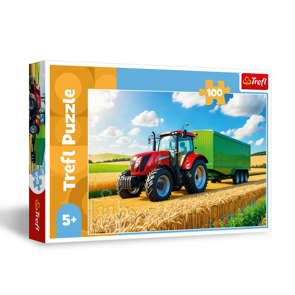 trefl-red-tracteur-puzzle-100-pi-ces-d-s-5-ans image 1