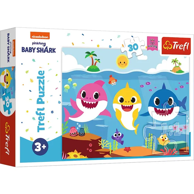 trefl-baby-baby-shark-puzzle-30-pi-ces-monde-sous-marin image 1