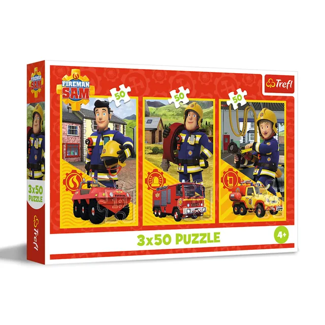 trefl-red-sam-le-pompier-puzzle-3x50-pi-ces-4-ans image 1