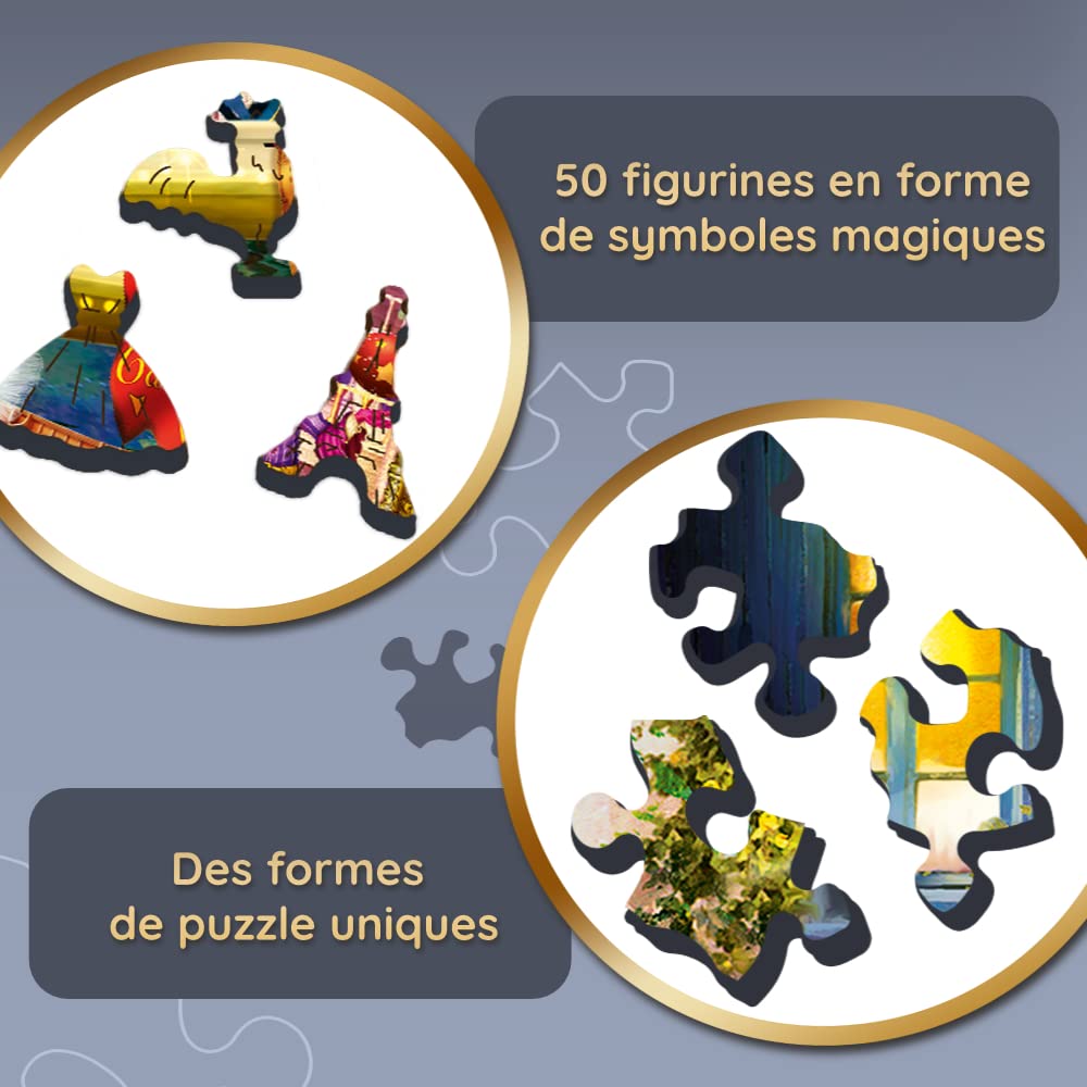 trefl-wood-craft-monde-magique-puzzle-bois-500-1-pi-ces-france image 5