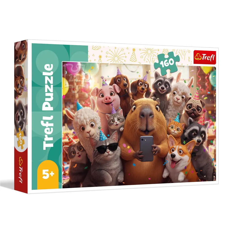 trefl-red-sweet-selfie-puzzle-160-pi-ces-animaux image 1