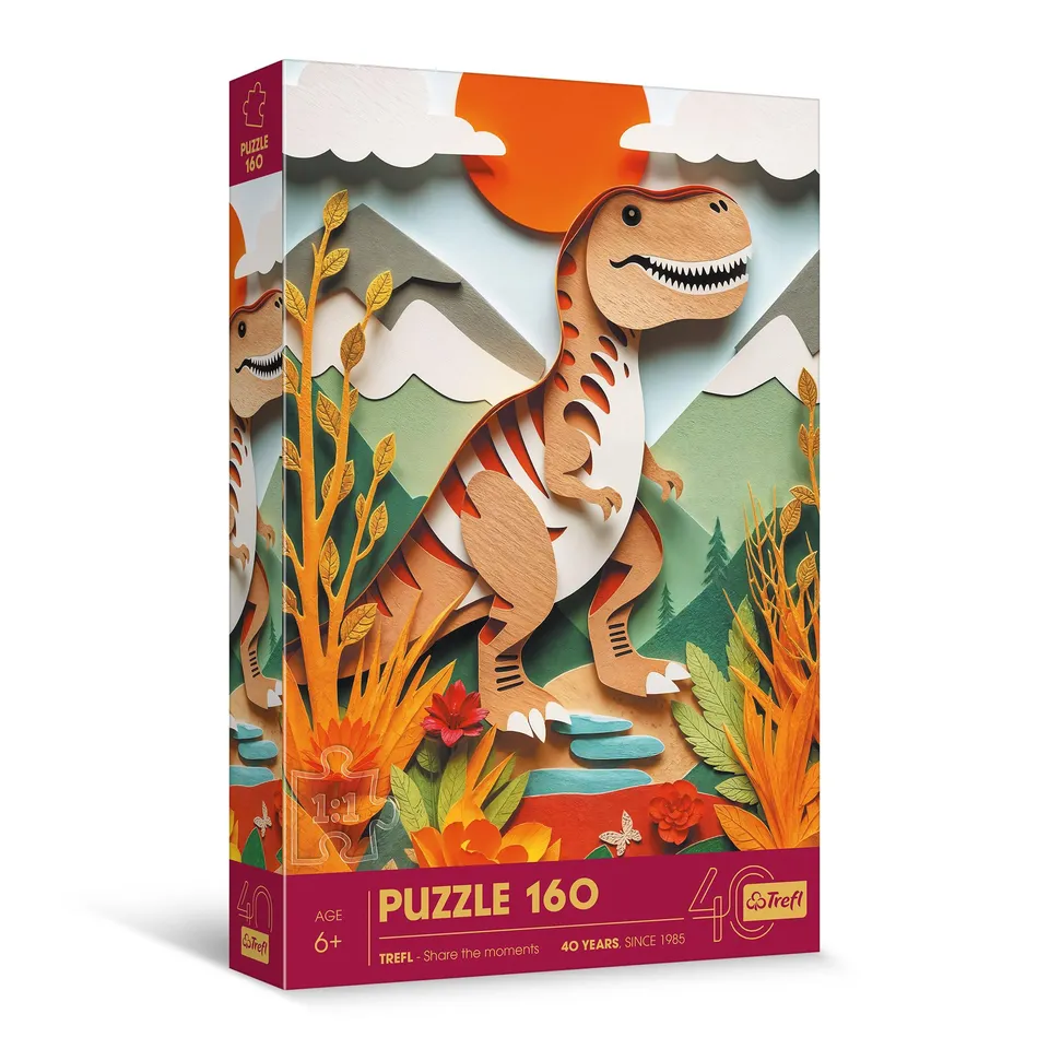 trefl-red-dinosaure-effet-3d-puzzle-160-pi-ces-6-ans image 1