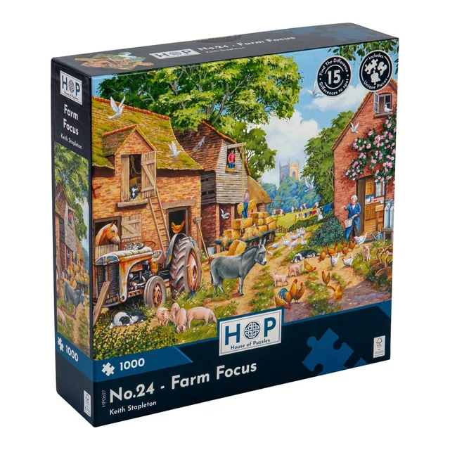 house-of-puzzles-no-24-farm-focus-puzzle-1000-pi-ces-ferme image 1