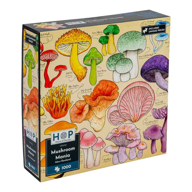 house-of-puzzles-mushroom-mania-puzzle-1000-pi-ces-champignons image 1