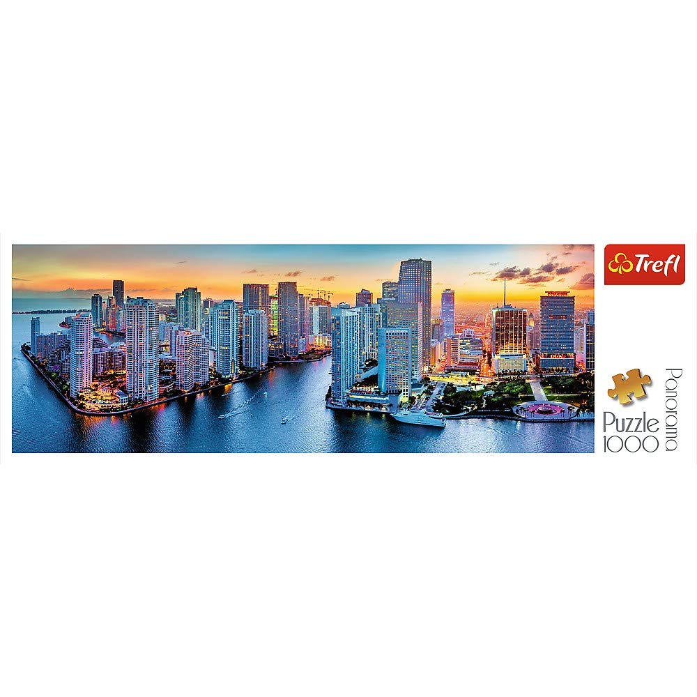 trefl-red-puzzle-panorama-1000-pi-ces-miami-nuit image 5