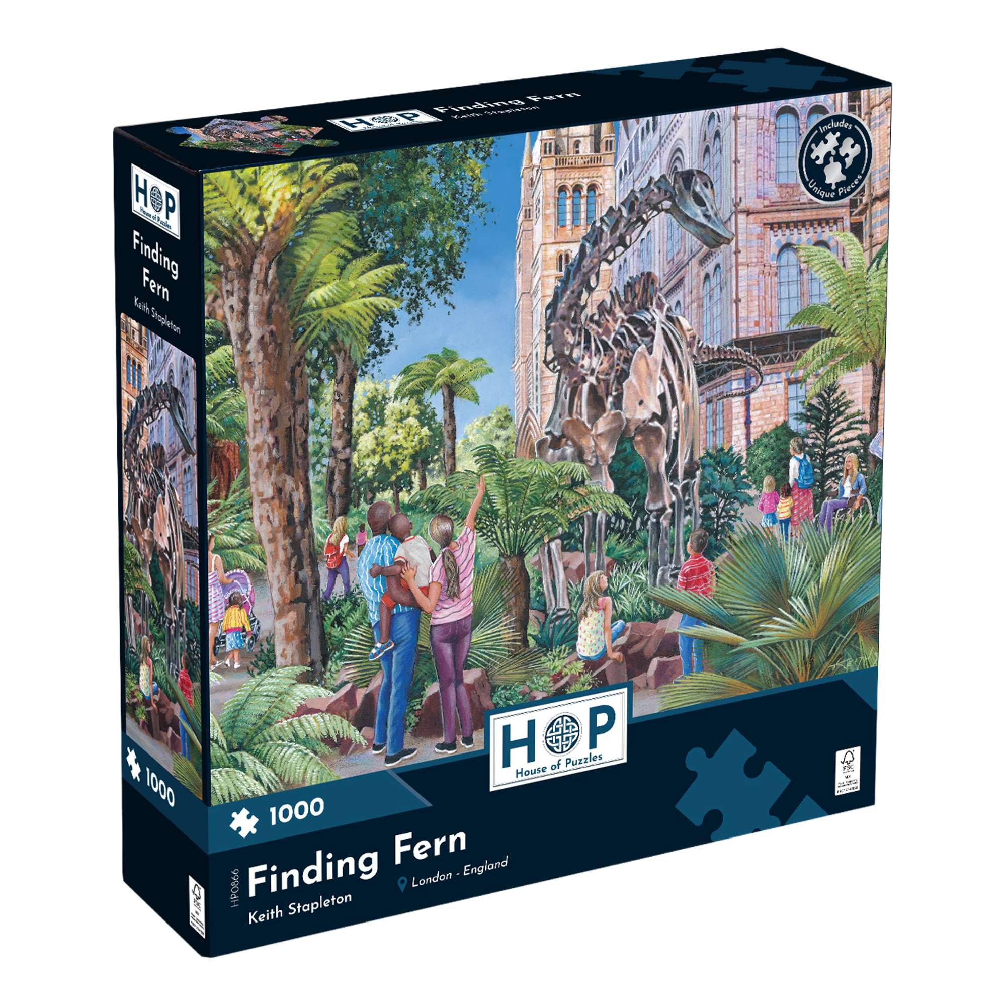 house-of-puzzles-finding-fern-puzzle-1000-pi-ces-dinosaure image 1