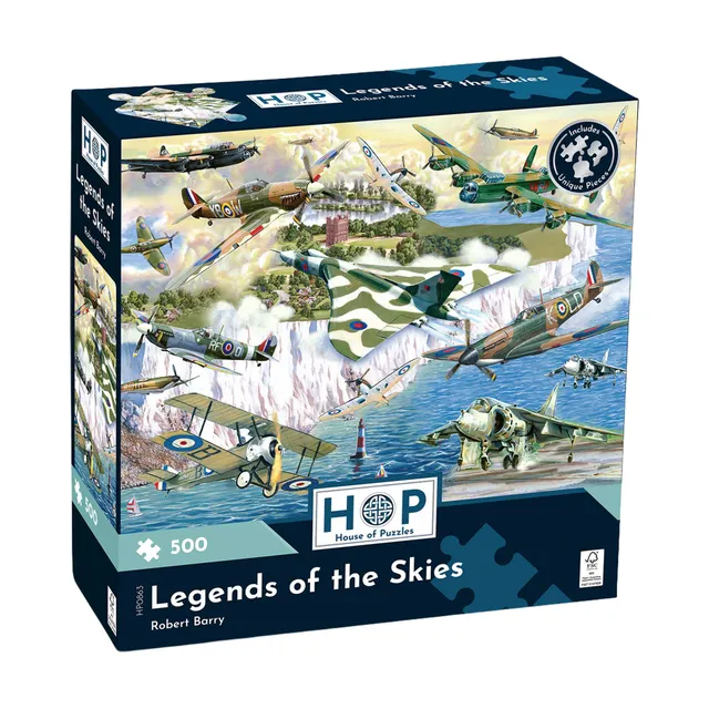 house-of-puzzles-legends-of-the-skies-puzzle-500-pi-ces-avions image 1
