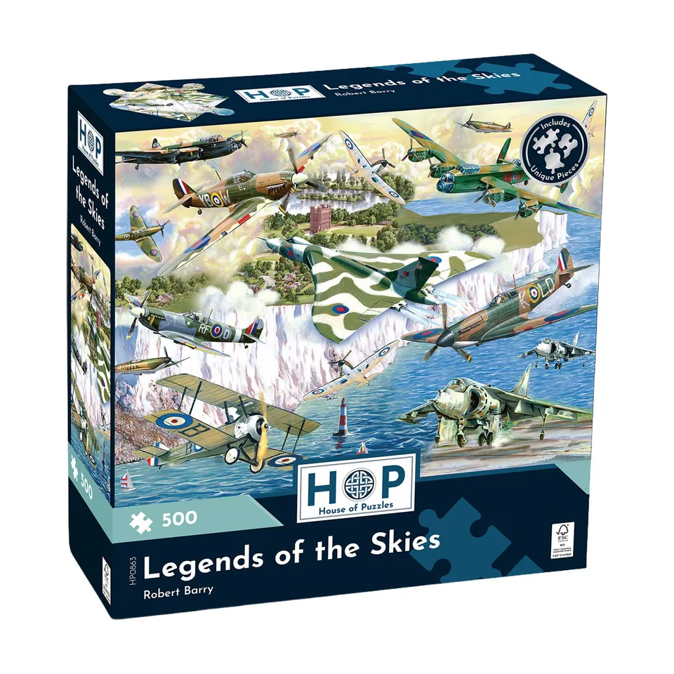 house-of-puzzles-legends-of-the-skies-puzzle-500-pi-ces-avions image 1
