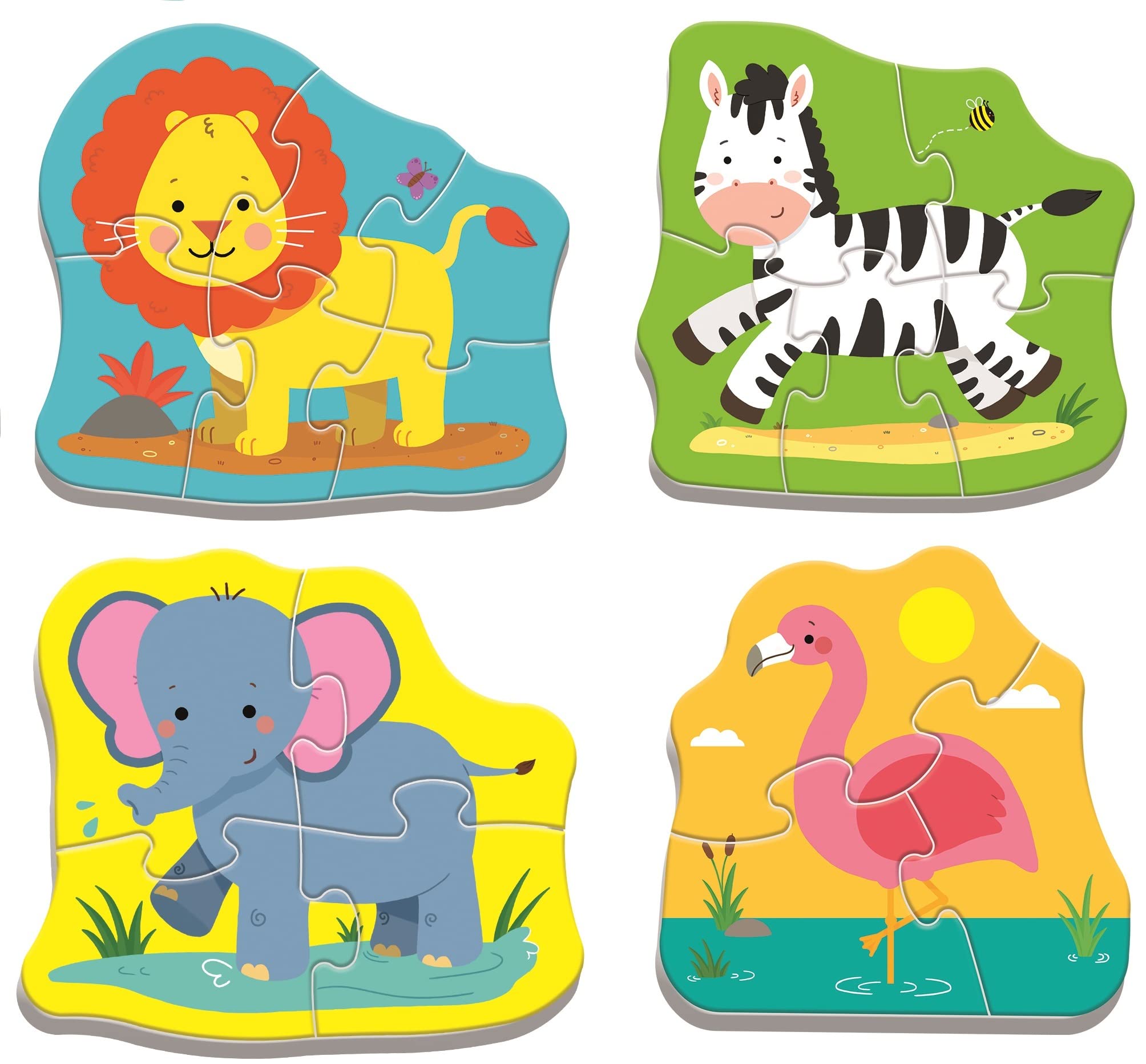 trefl-red-animaux-safari-puzzle-b-b-4-en-1-d-s-2-ans image 2
